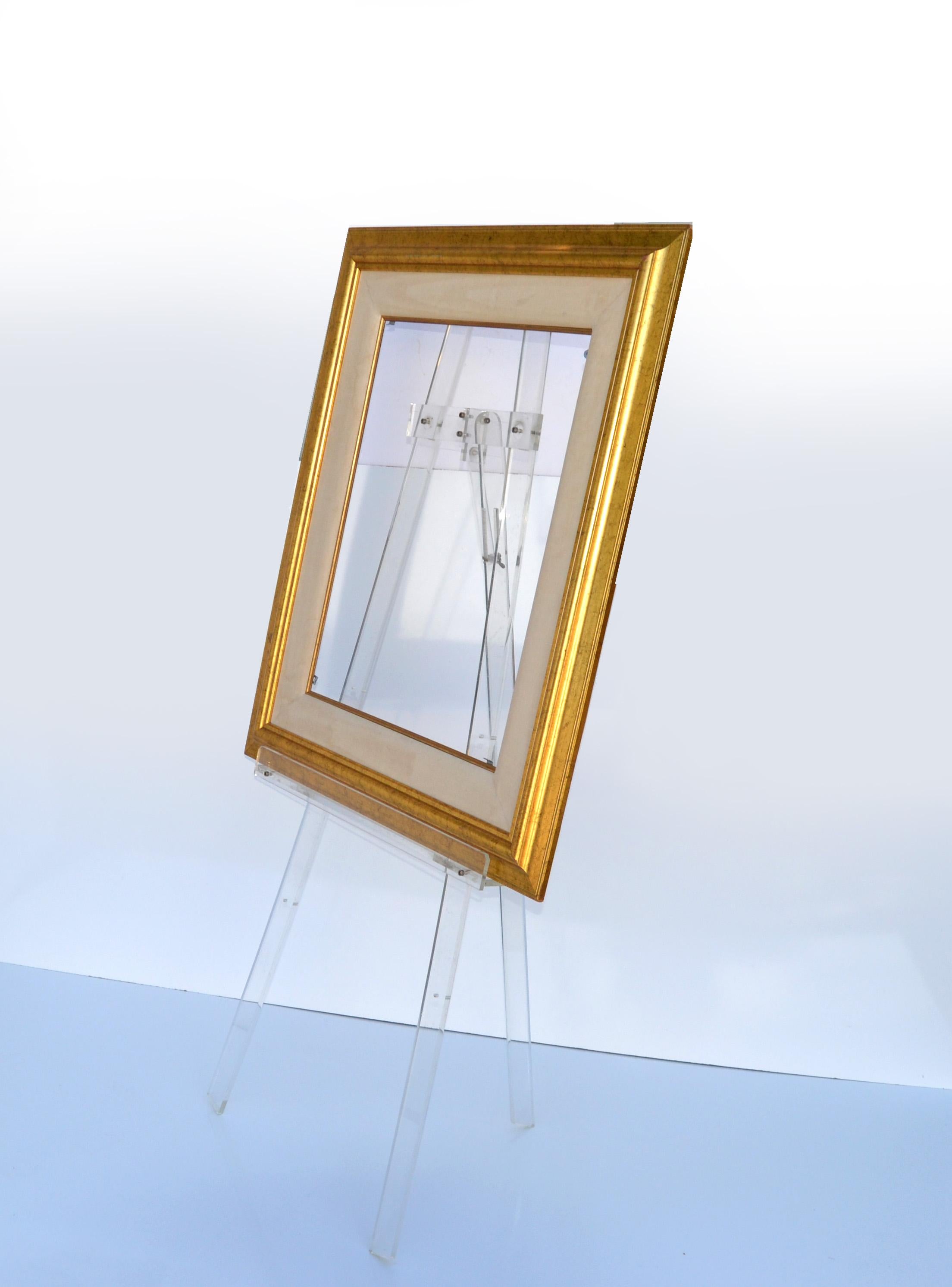 Hand-Crafted Large Collectible French Lucite Tripod Easel Mid-Century Modern Art Stand 1970