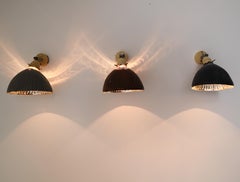 Large Collection of 26 Industrial Sunburst Pattern Mercury Glass Wall Scones