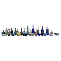 Large Collection of 27 miniature vessels - John Andersson - Höganäs