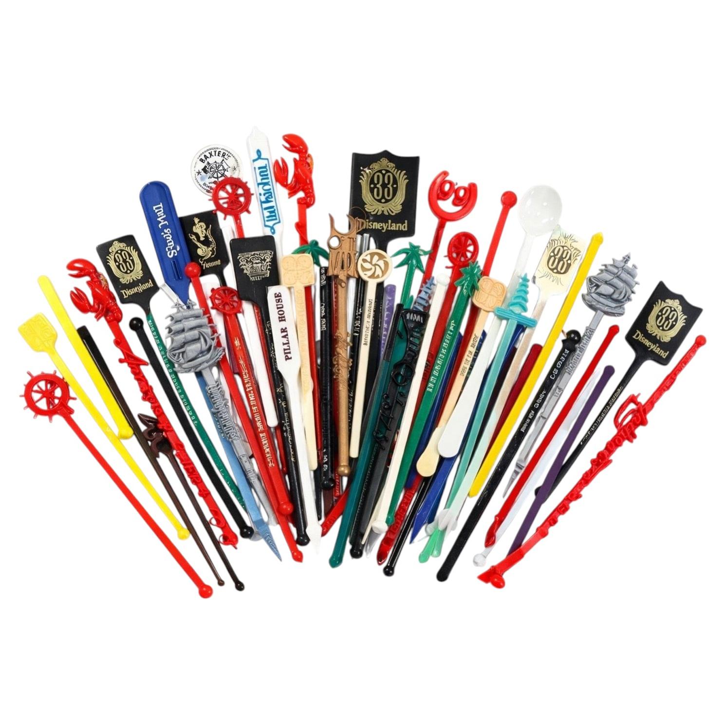 Vintage Cocktail Swizzle Sticks - 4 For Sale on 1stDibs