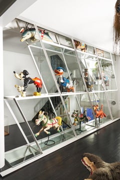 Large Collection of Carousel Figures, Popeye, Donald Duck, Mickey Mouse...