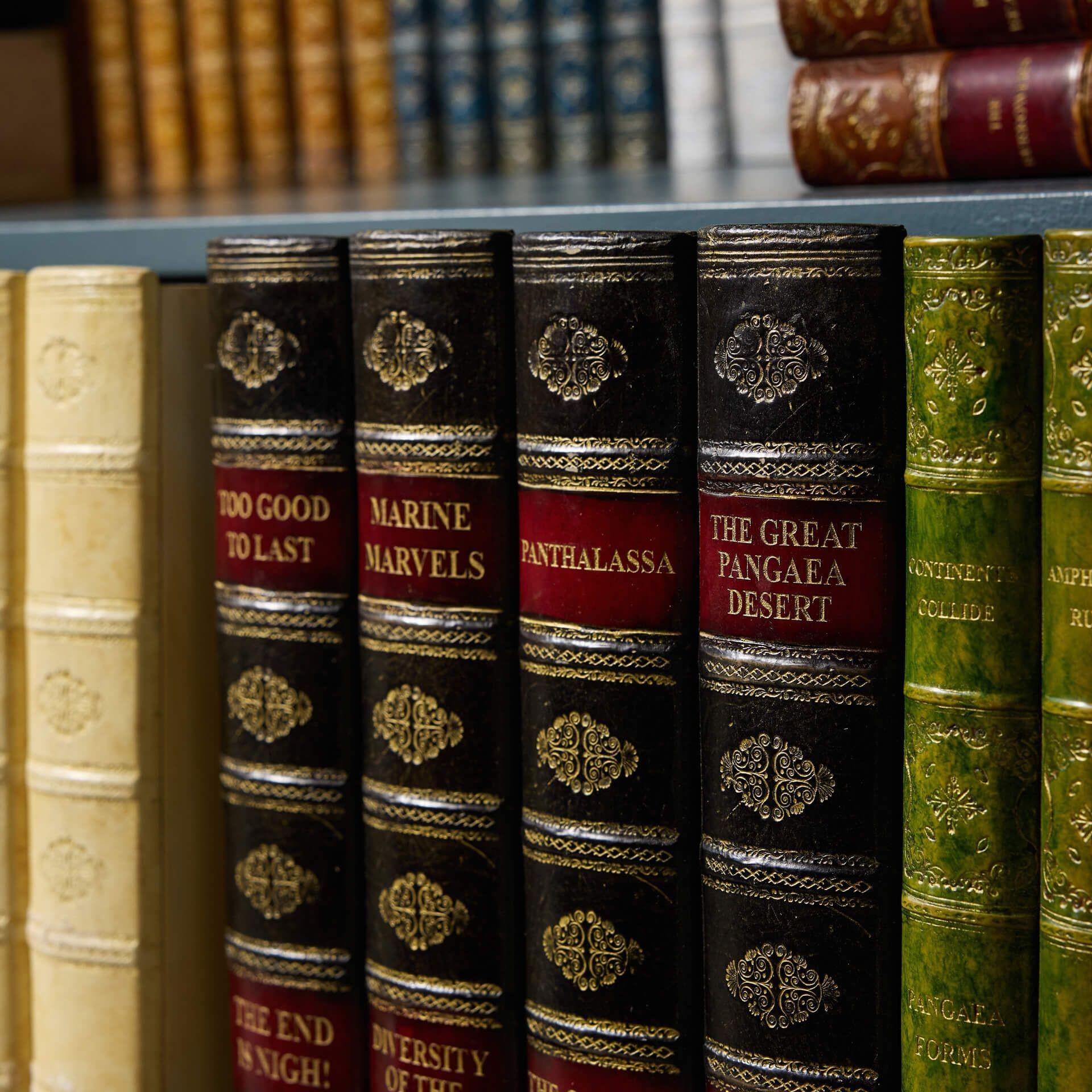 20th Century Large Collection of Faux Antique Books For Sale