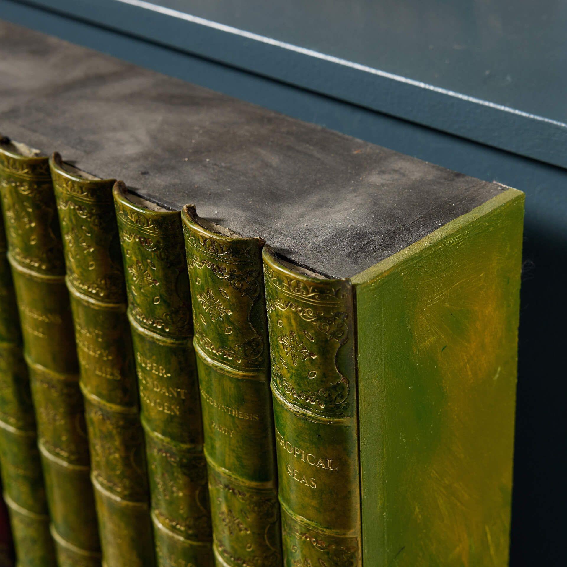 Large Collection of Faux Antique Books For Sale 1