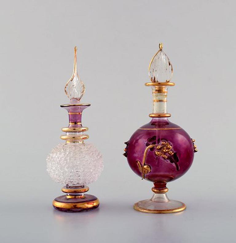Milieu du XXe siècle Grande collection de flacons italiens en verre d'art soufflé à la bouche, années 1930-1940 en vente