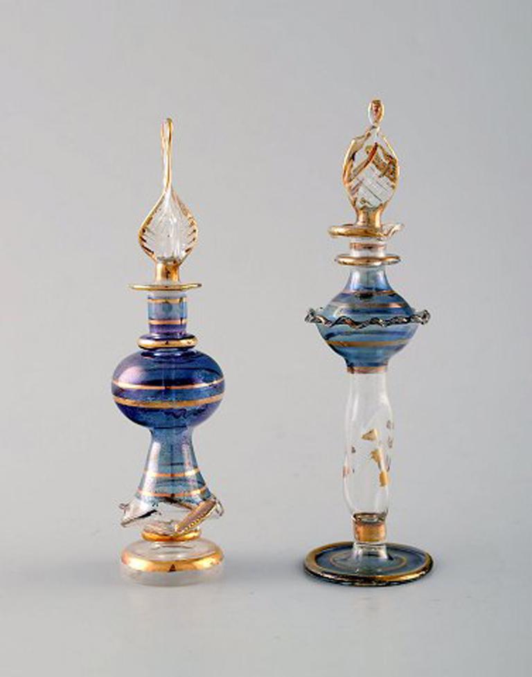 Grande collection de flacons italiens en verre d'art soufflé à la bouche, années 1930-1940 en vente 2