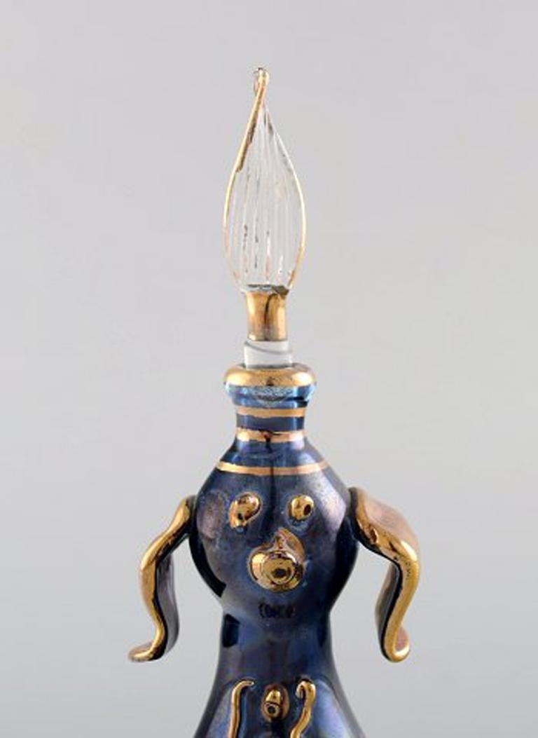 Grande collection de flacons italiens en verre d'art soufflé à la bouche, années 1930-1940 en vente 4