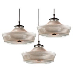 Large Collection of Rare Sailor Hat Holophane Pendants
