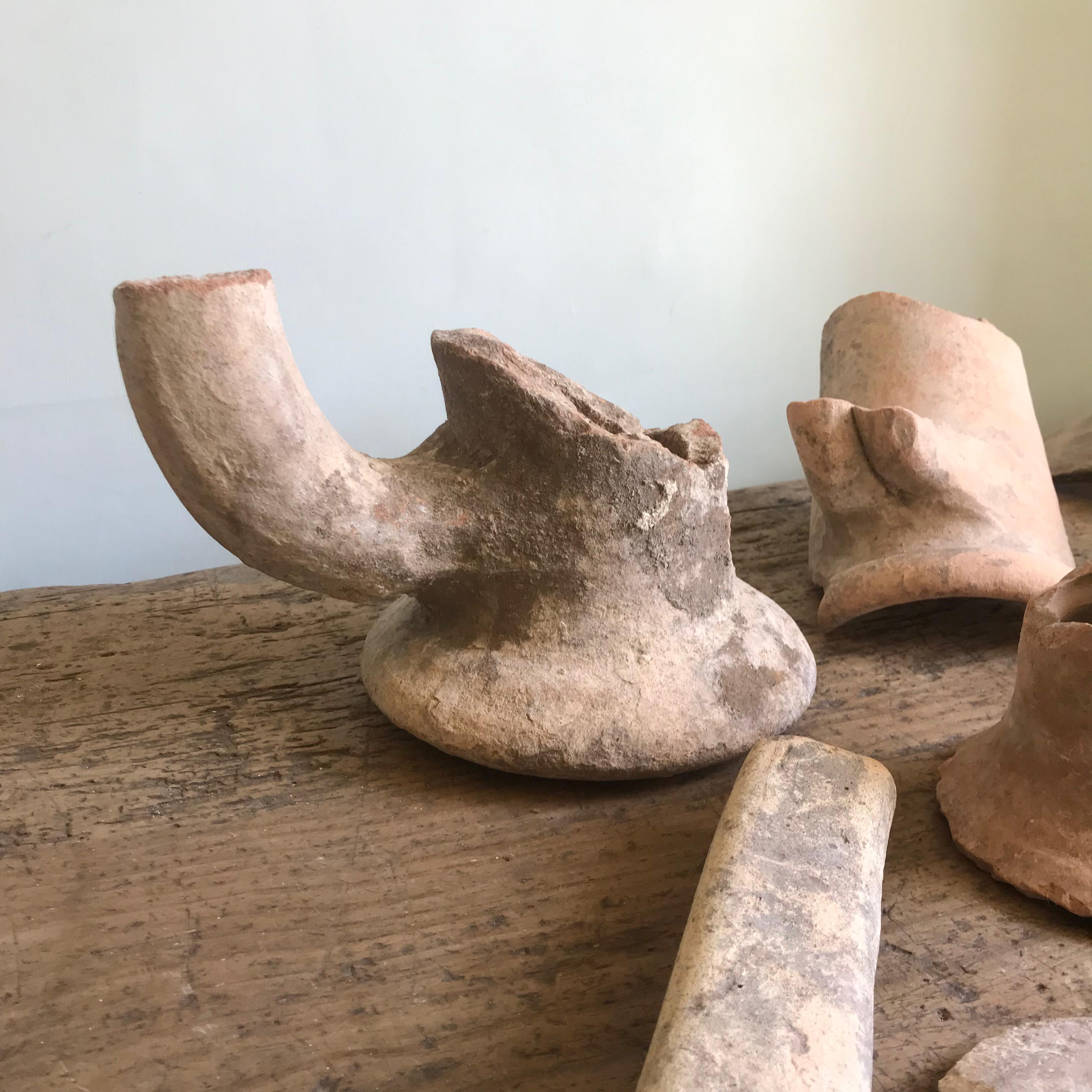 18th Century and Earlier Large Collection of Romano British Pottery Fragments For Sale