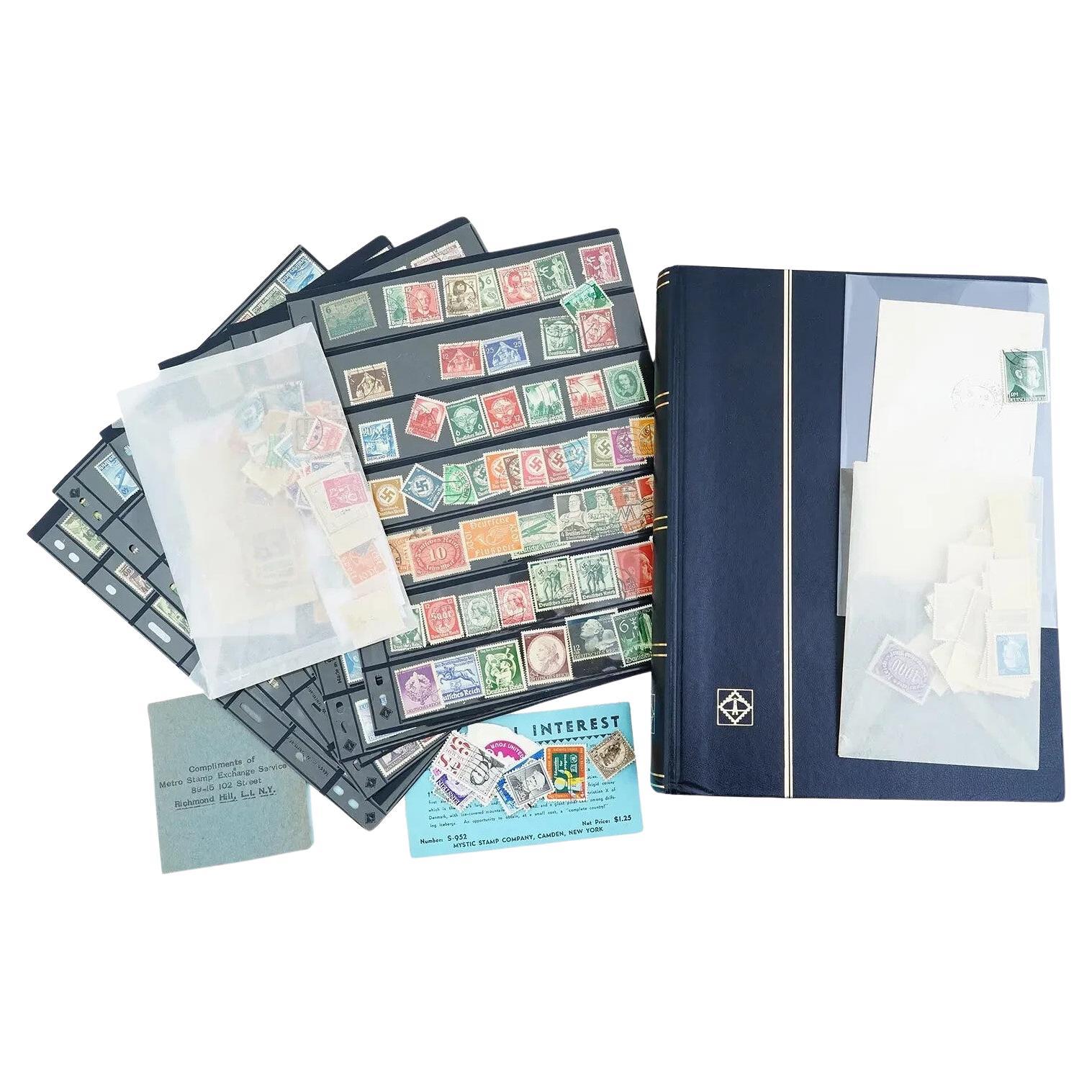 Large Collection Of WWII German Postage Stamps