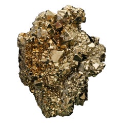 Large Collector‑Grade Pyramidic Pyrite Cluster from Peru