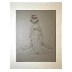 Large Collotype Print by Ryunosuke Fukui 'from "Maiko" Series' 7
