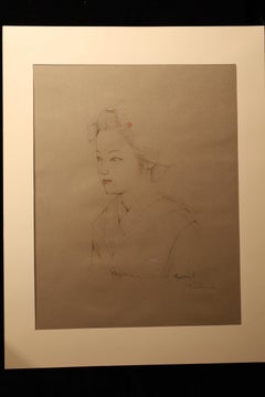 Large Collotype Print by Ryunosuke Fukui 'from "Maiko" Series' - print no 1