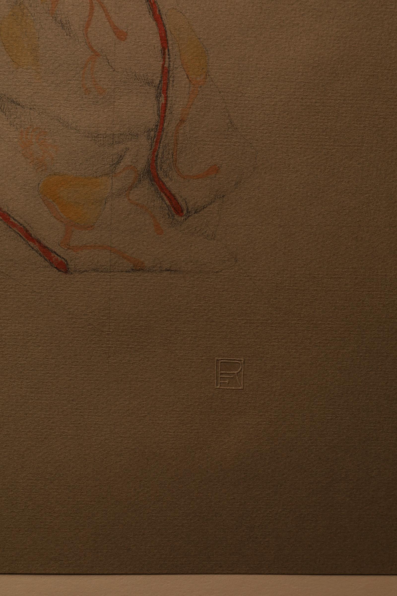 Large Collotype Print by Ryunosuke Fukui 'from 