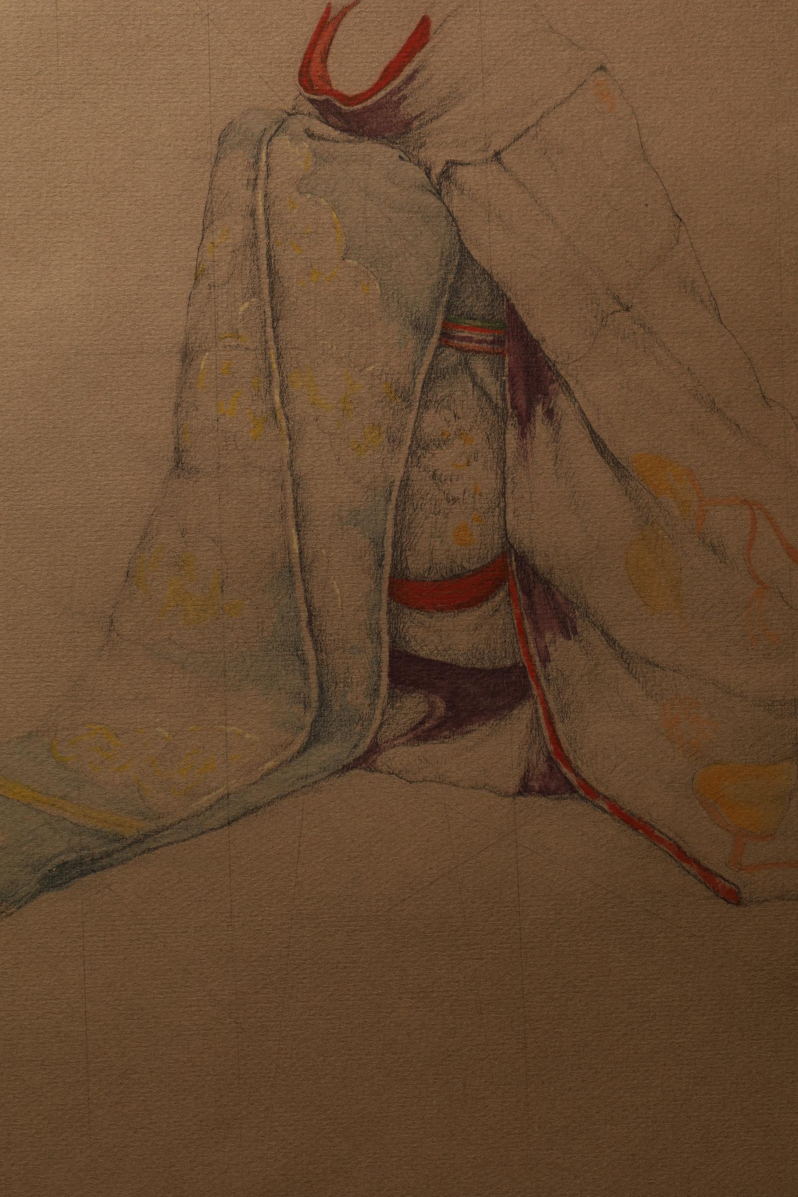 Large Collotype Print by Ryunosuke Fukui 'from 