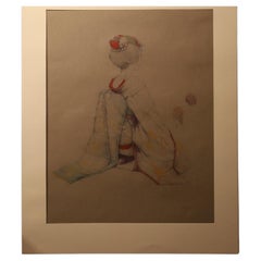 Large Collotype Print by Ryunosuke Fukui 'from "Maiko" Series' - print no 6