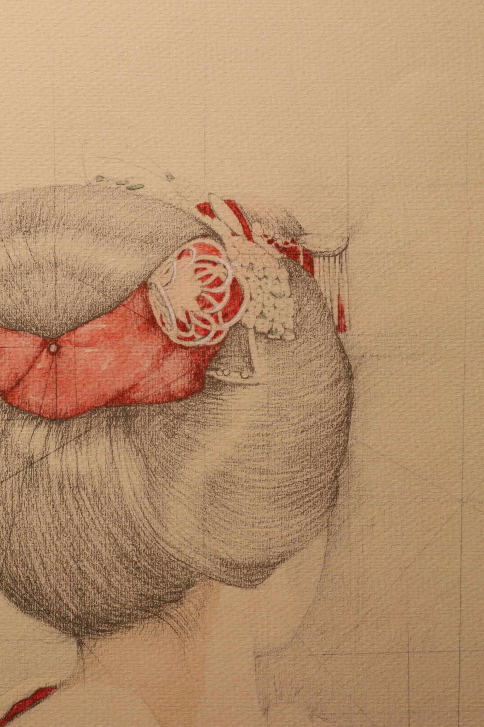 Large Collotype Print by Ryunosuke Fukui 'from 