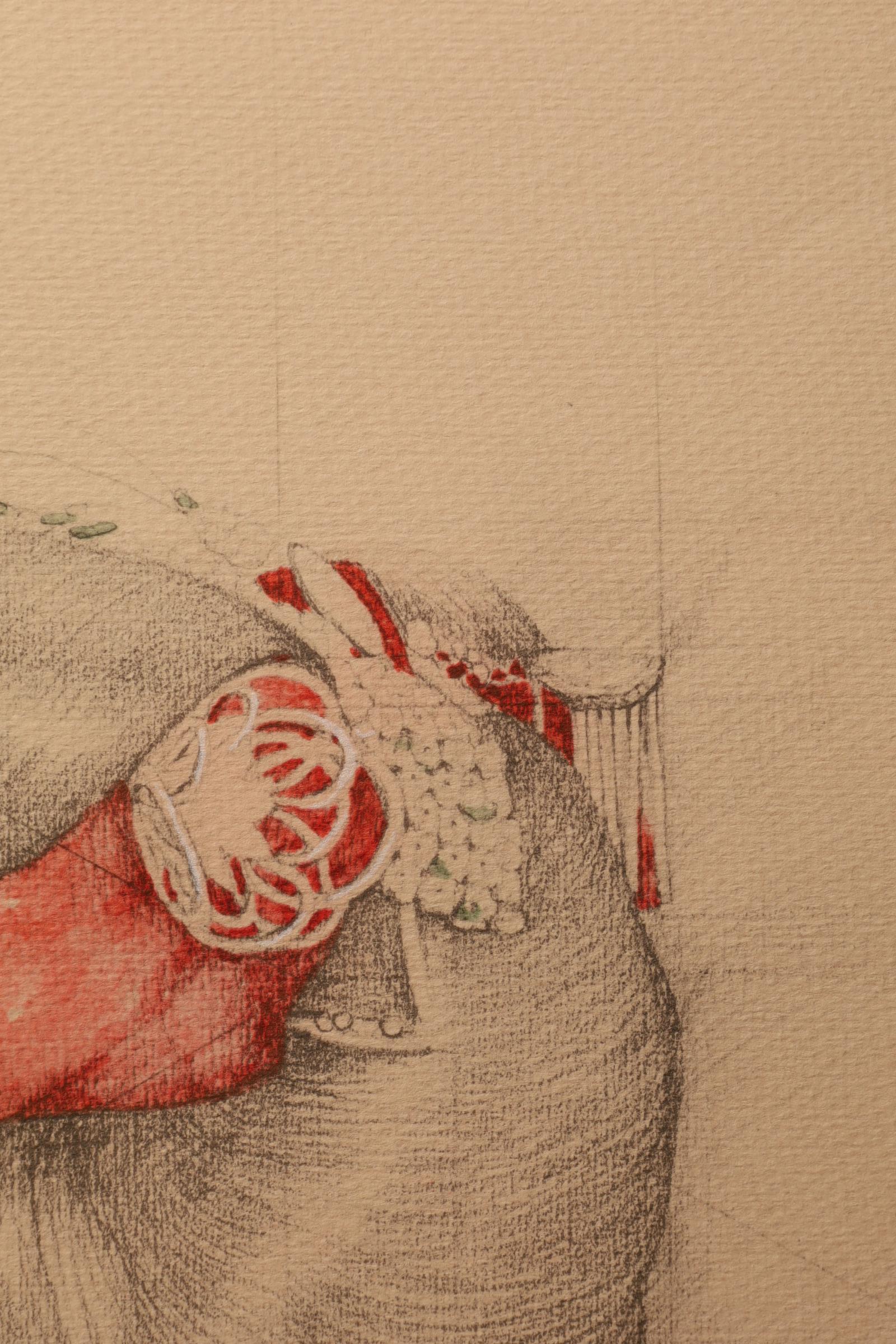 Large Collotype Print by Ryunosuke Fukui 'from 