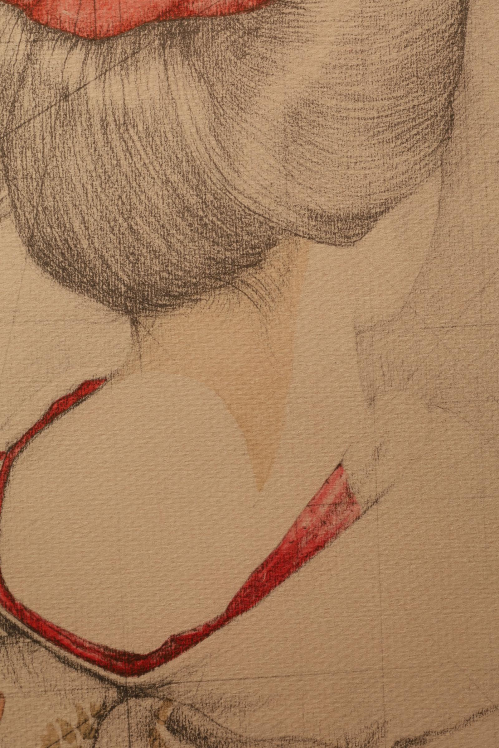 Large Collotype Print by Ryunosuke Fukui 'from 