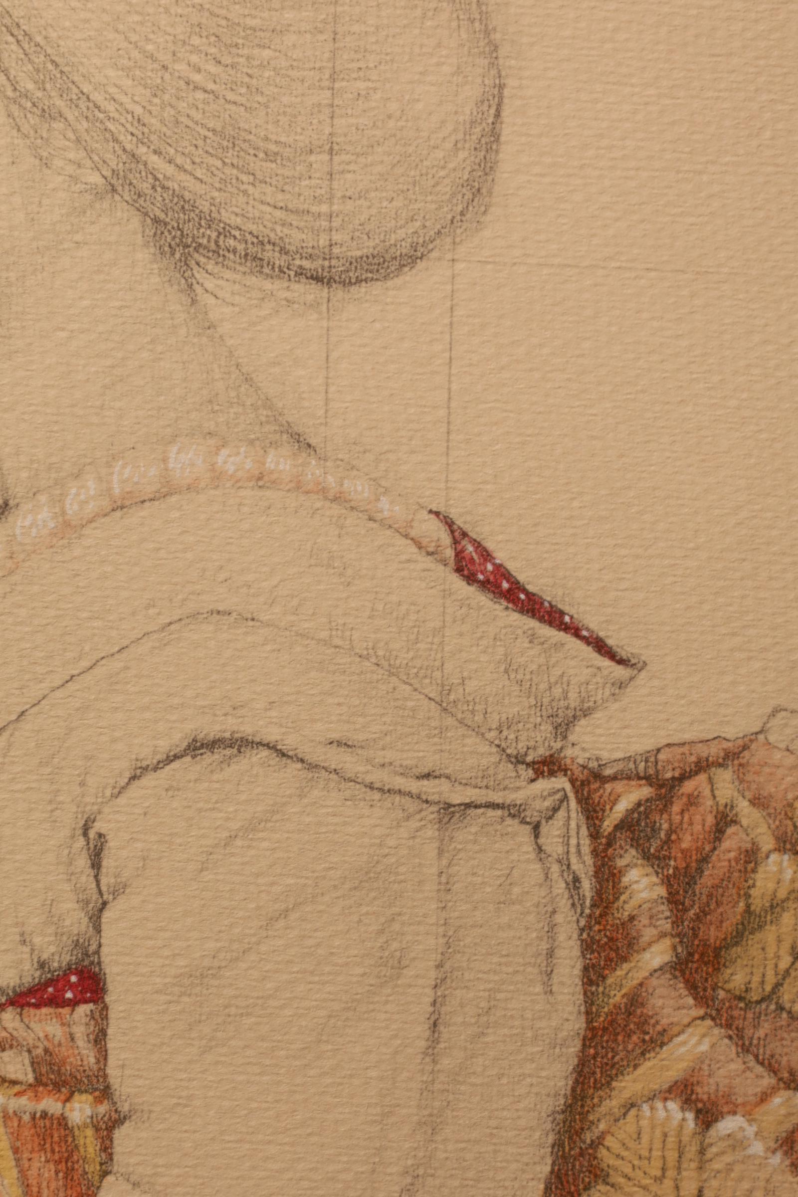 Large Collotype Print by Ryunosuke Fukui 'from 