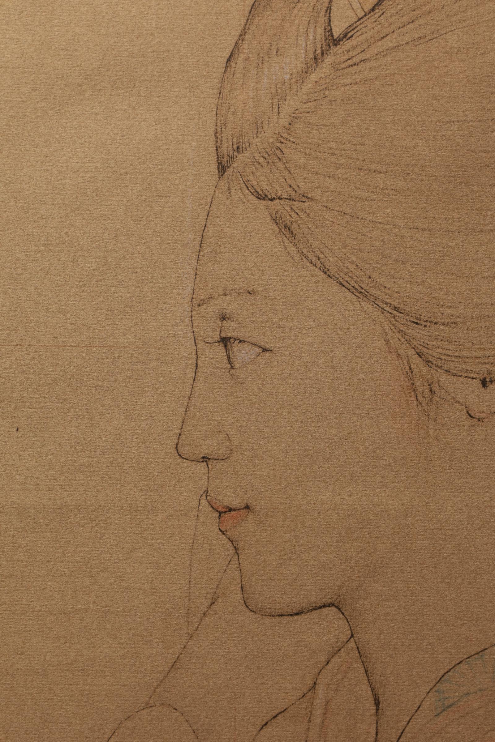 20ième siècle Large Collotype Print by Ryunosuke Fukui 'from 