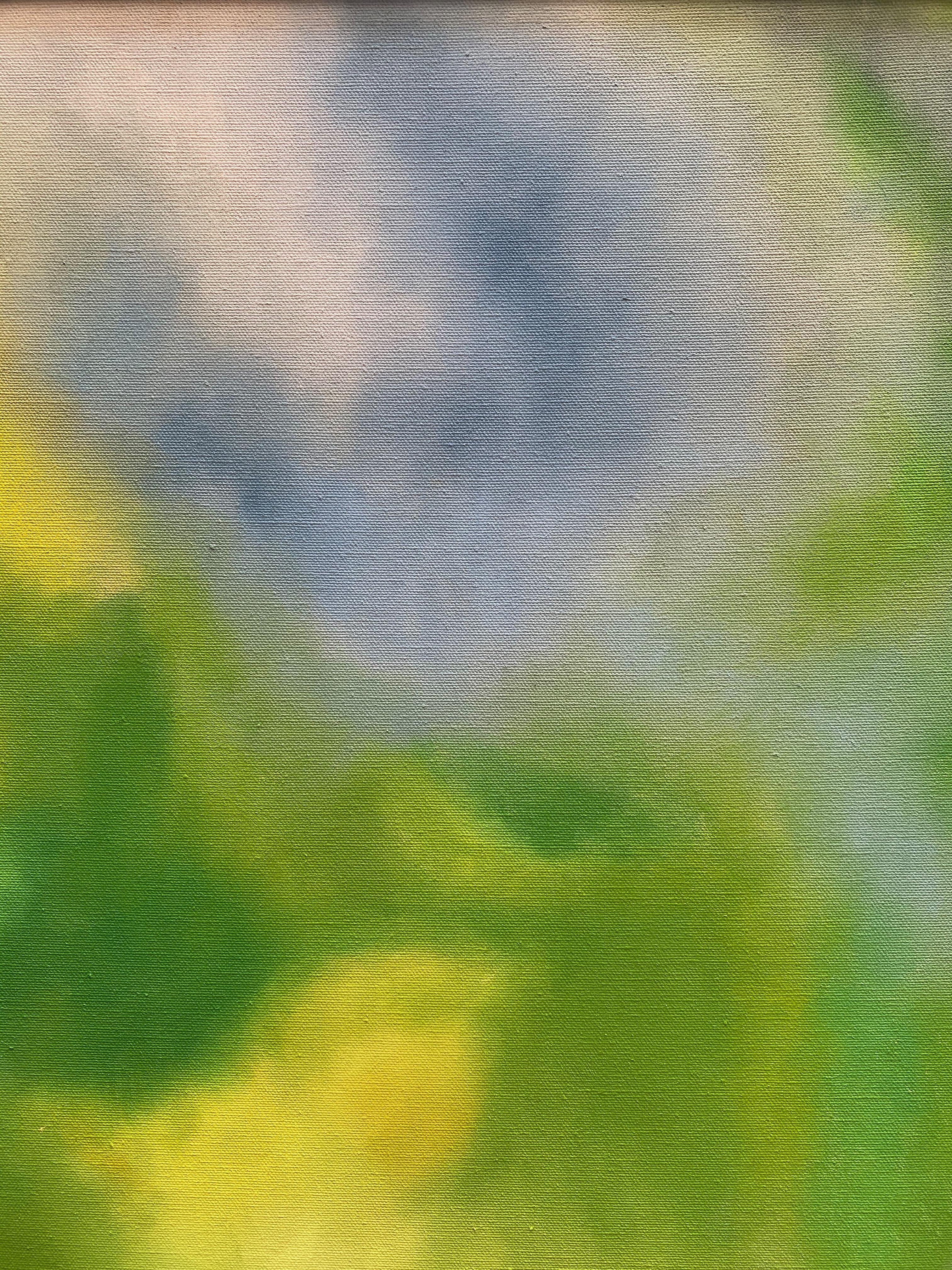 Canvas Large Color Field Painting, circa 1977