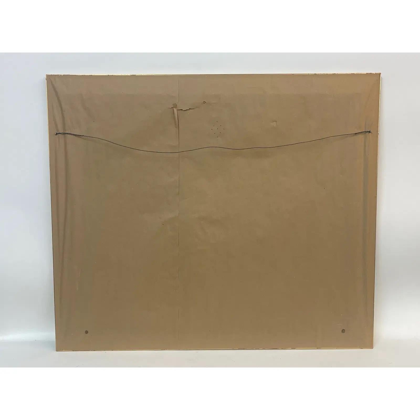 Großes farbenfrohes expressionistisches Ölgemälde von Wildpferden von R. Berg, gerahmt (Leinwand) im Angebot