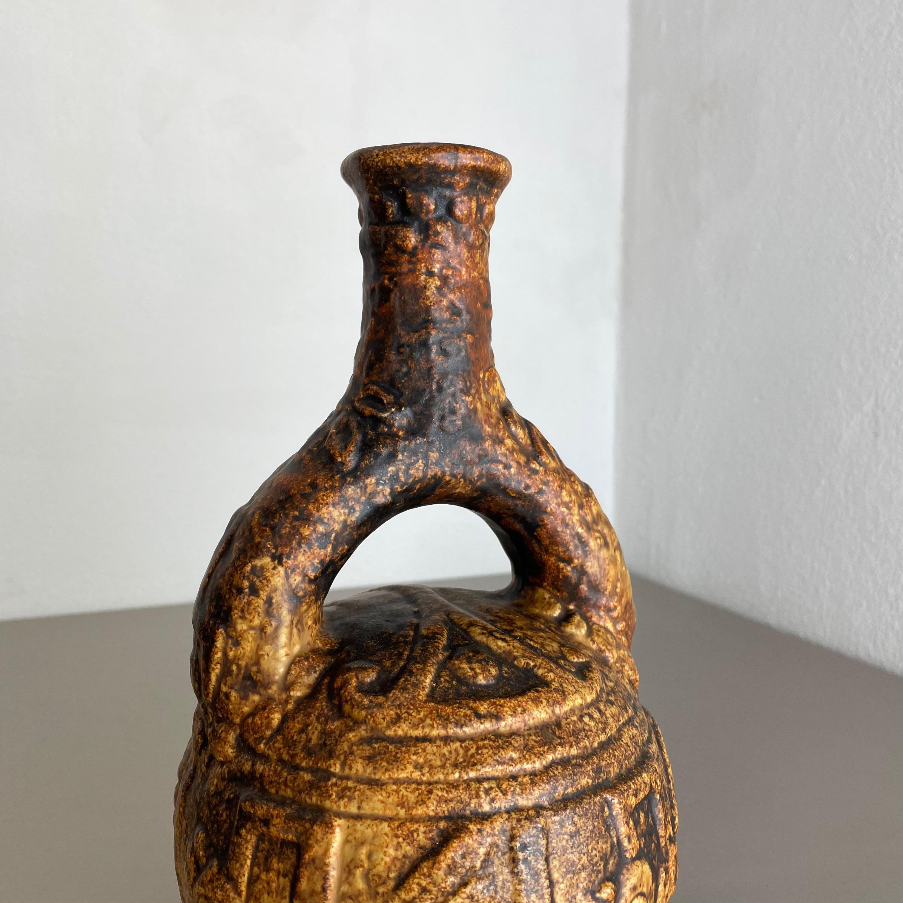 Grand vase coloré en poterie de lave grasse Maya Tiki de Jasba Ceramics, Allemagne, 1970 en vente 10