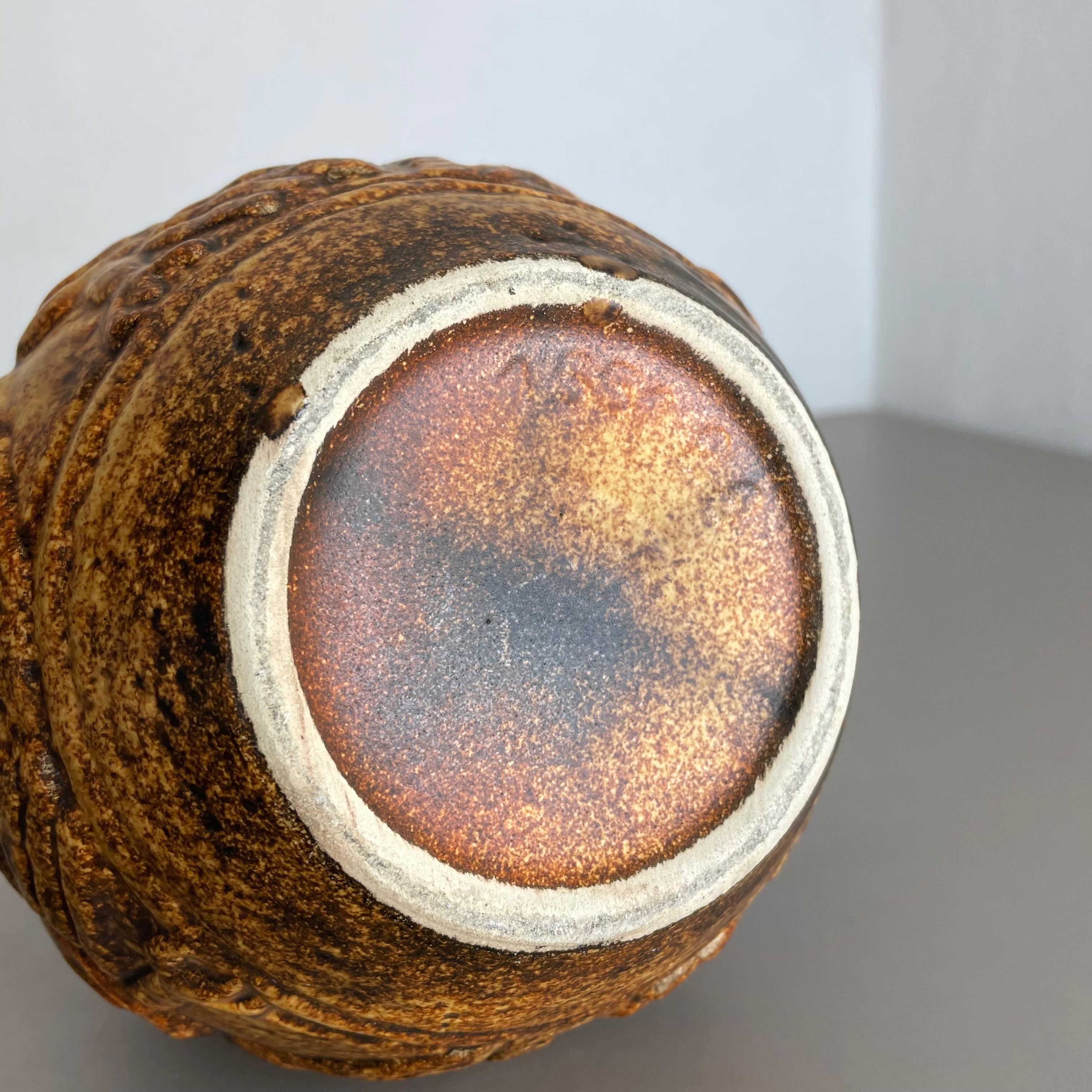 Große farbenfrohe Fat Lava-Keramik „Maya Tiki“ Vase von Jasba Ceramics, Deutschland 1970 im Angebot 15