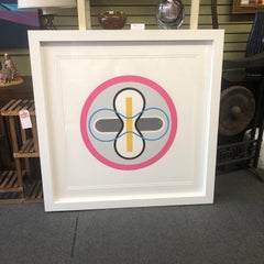 Large Colorful Geometric Lithograph Signed and Numbered by Karim Rashid