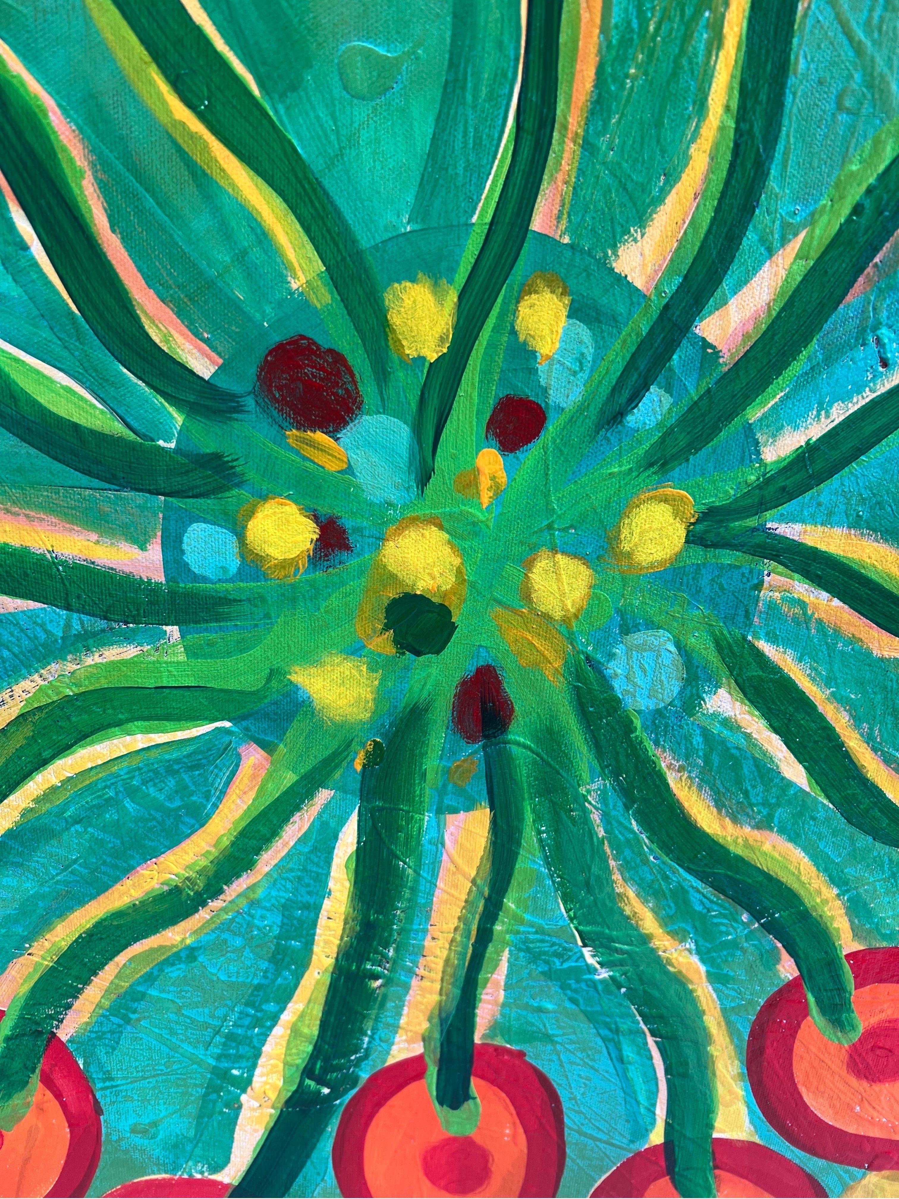 Grande dipinto meditativo colorato Greene & Greene di Carol Bertrand in vendita 7