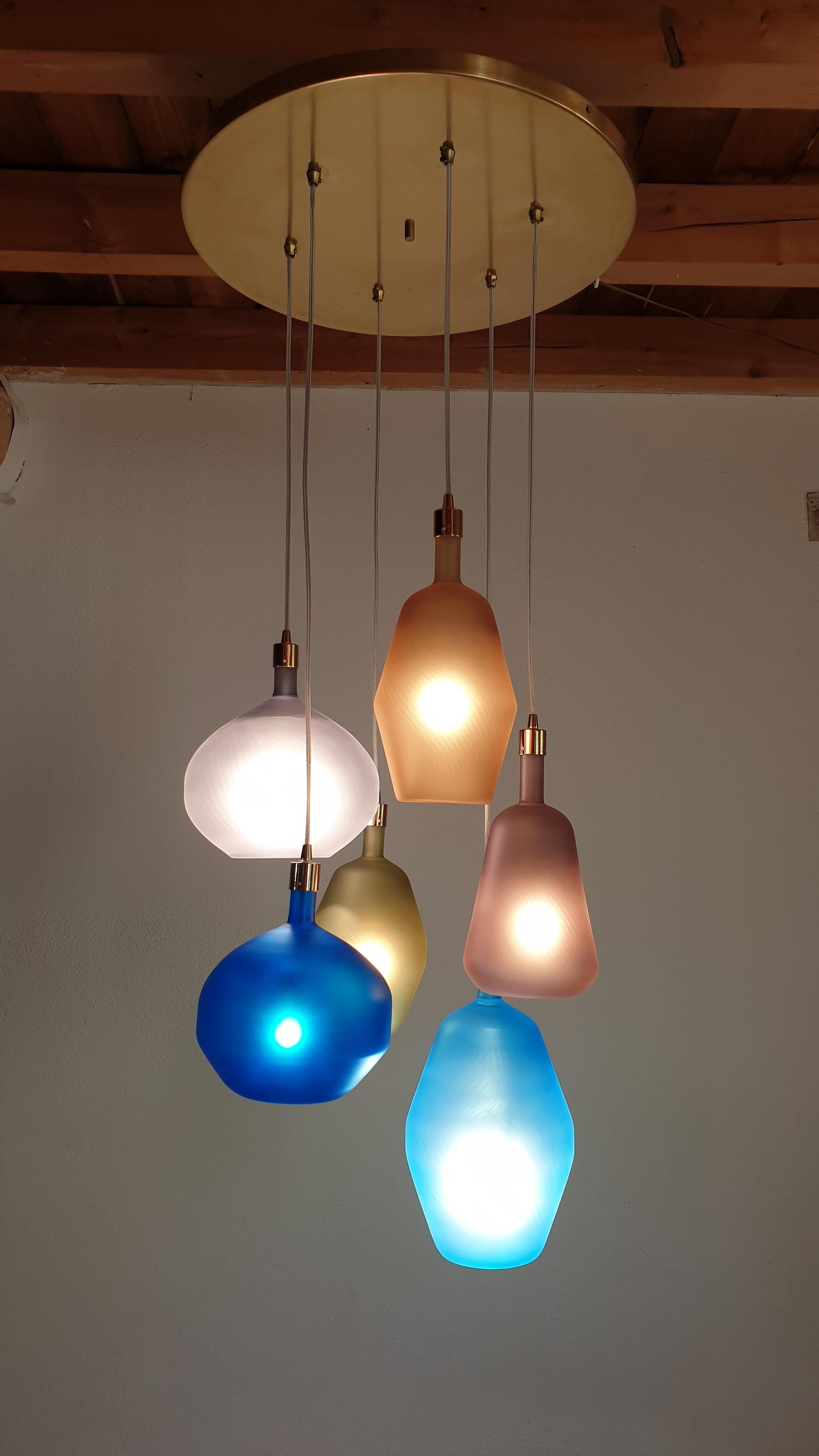 colorful modern chandelier