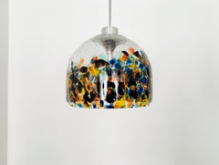 Large Colorful Murano Glass Pendant Lamp