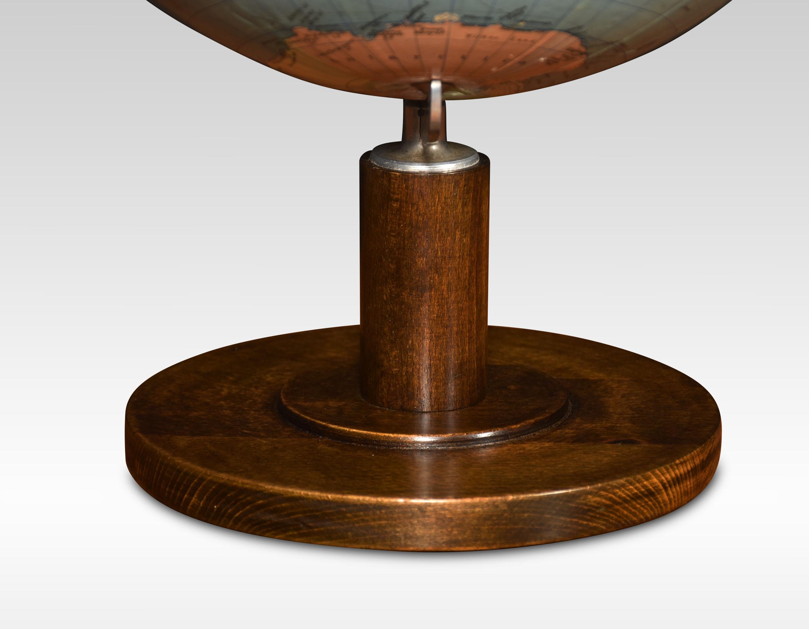 British Large Columbus Terrestrial Globe For Sale