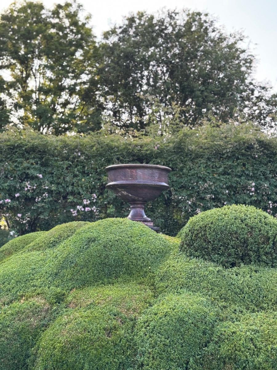 Große Säule und Waschbecken aus Levanto-Marmor, um 1900 (20. Jahrhundert) im Angebot