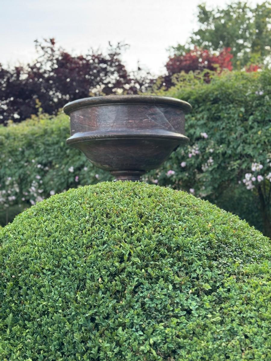 Große Säule und Waschbecken aus Levanto-Marmor, um 1900 im Angebot 1