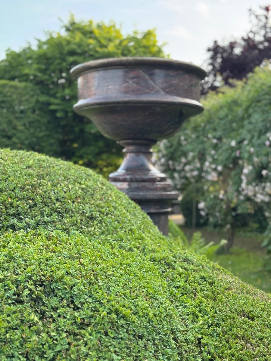 Große Säule und Waschbecken aus Levanto-Marmor, um 1900 im Angebot 2