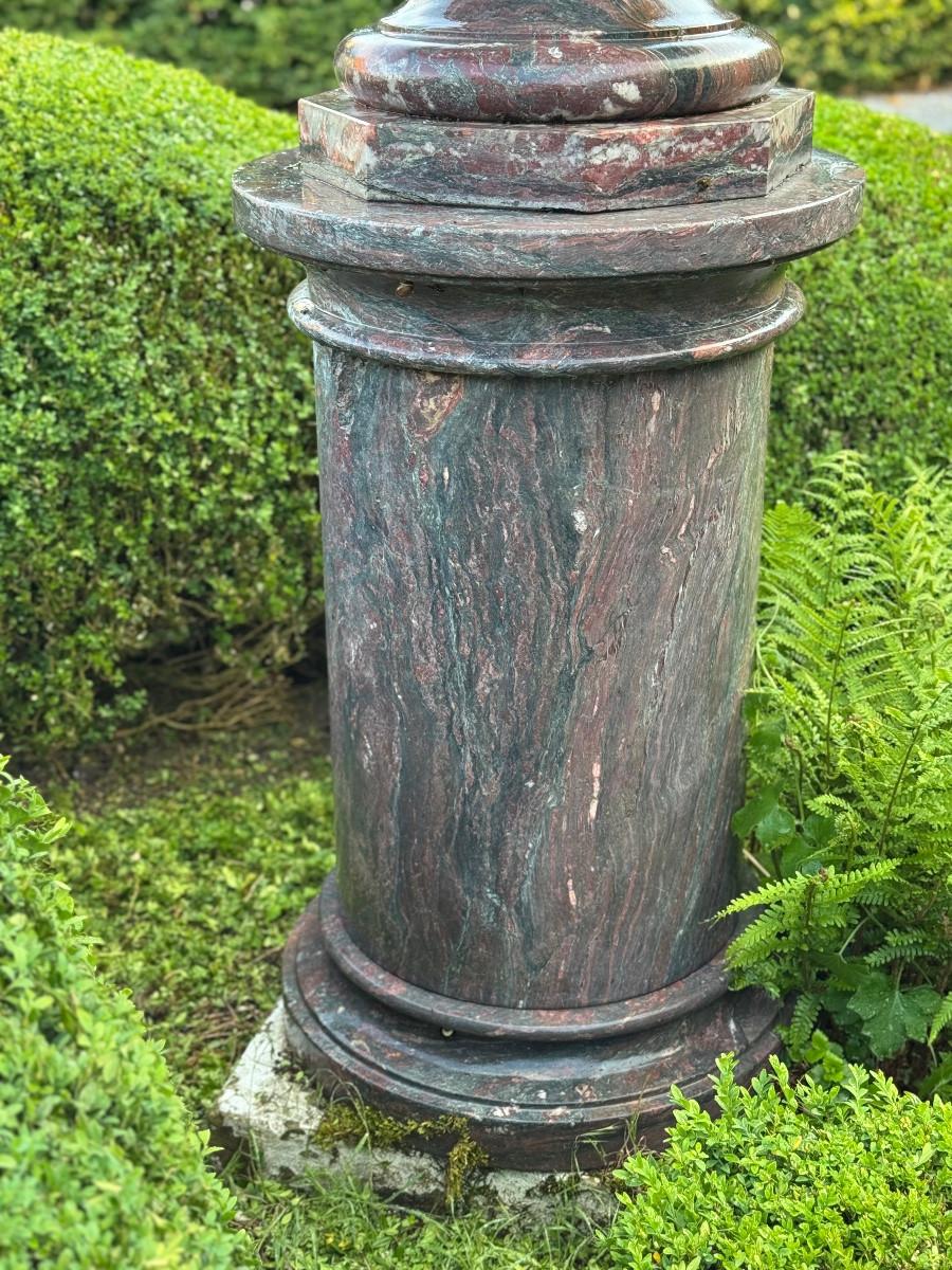 Große Säule und Waschbecken aus Levanto-Marmor, um 1900 im Angebot 4