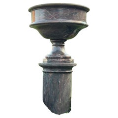 Große Säule und Waschbecken aus Levanto-Marmor, um 1900