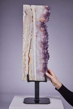 Große Säulen-Achat- und Amethyst-Formation