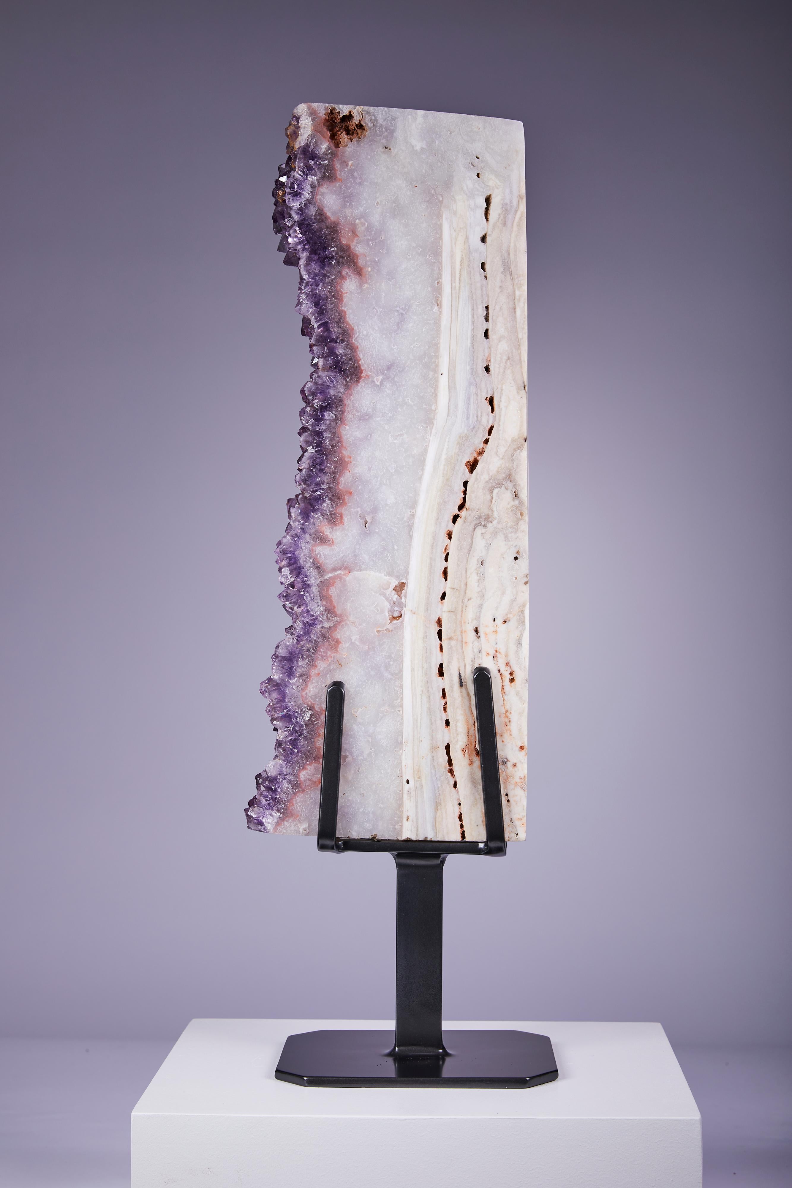 18th Century and Earlier Large columnar agate and amethyst formation For Sale