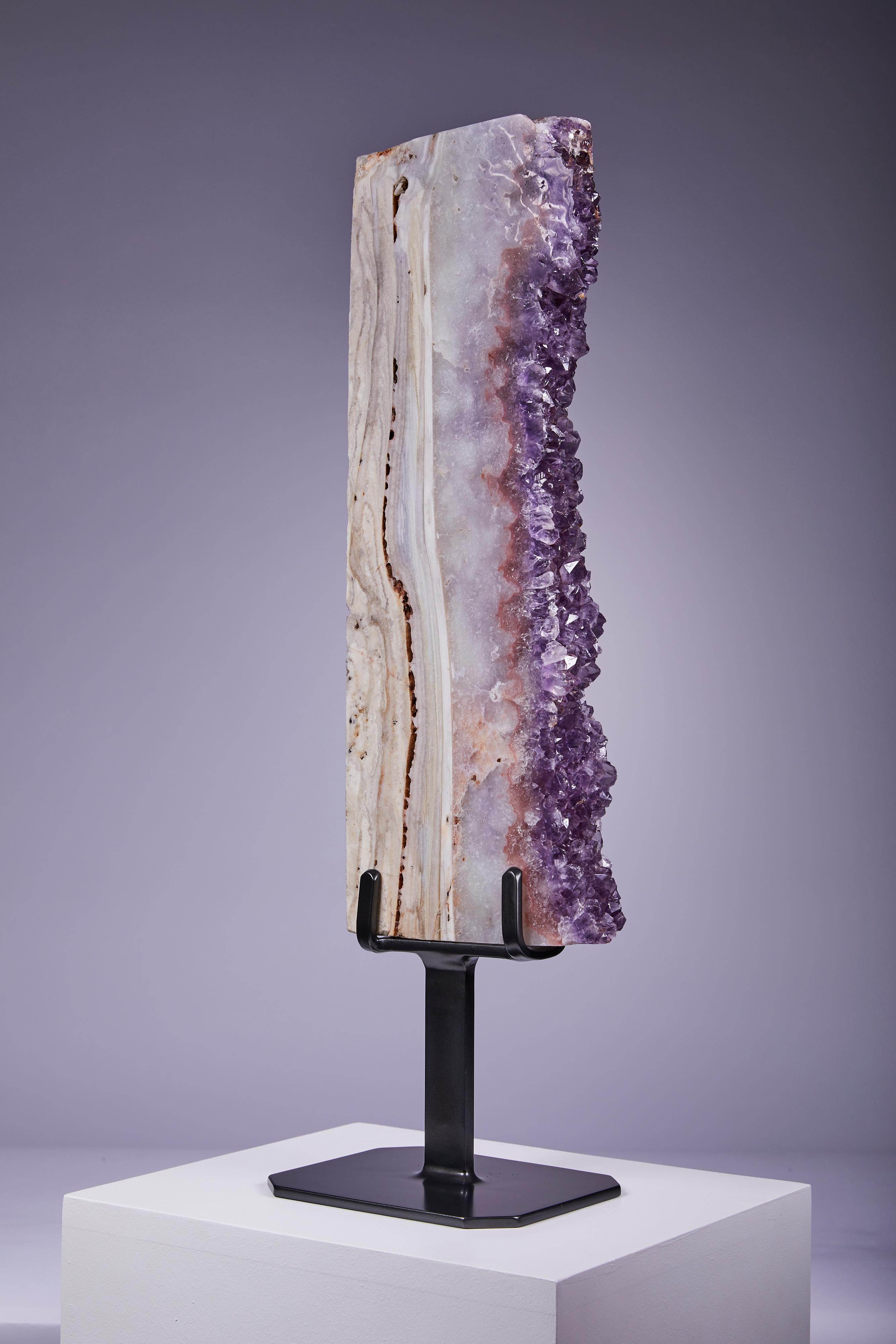 Large columnar agate and amethyst formation For Sale 1