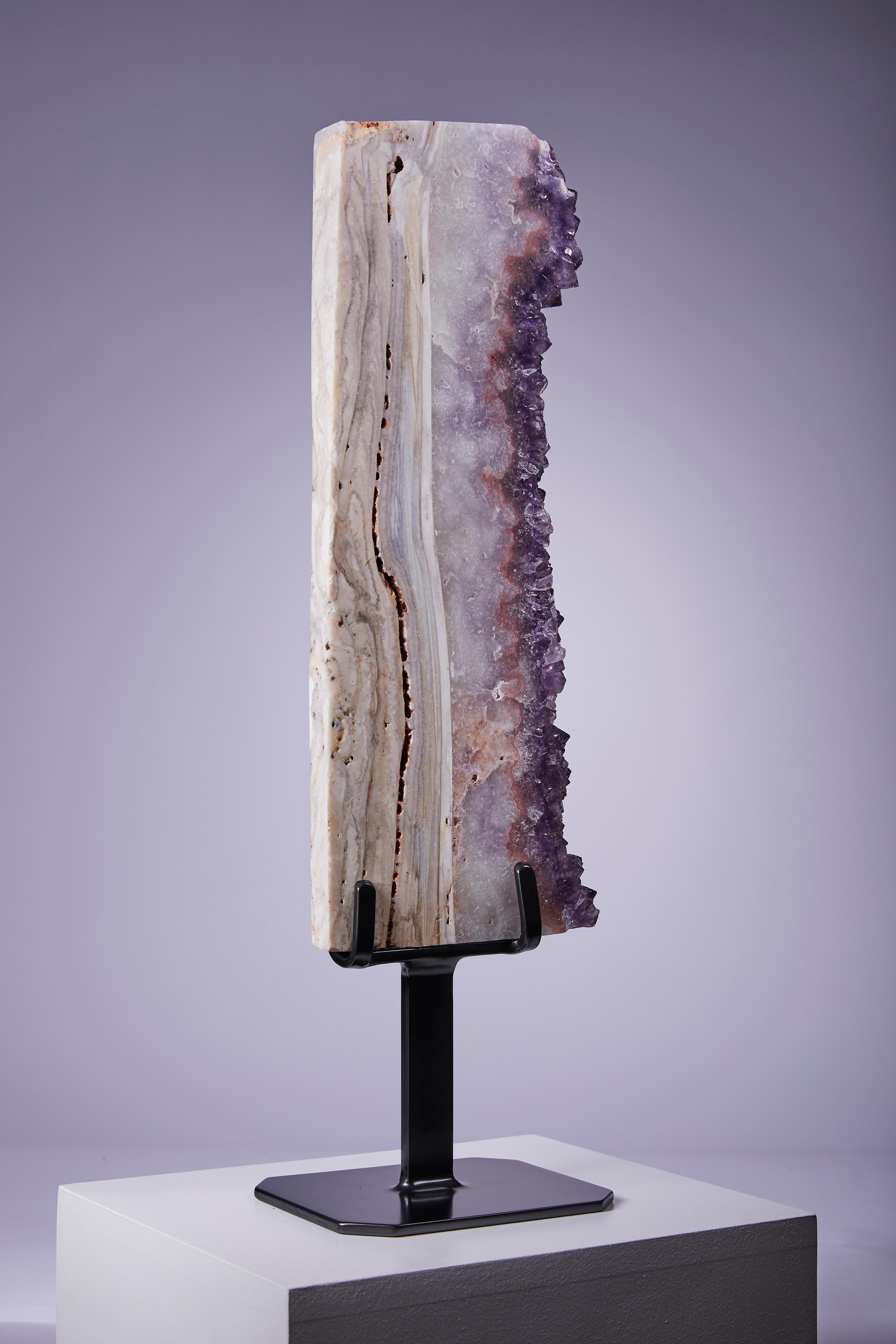 Large columnar agate and amethyst formation For Sale 2