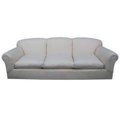 Large, comfortable tight back, loose seat sofa