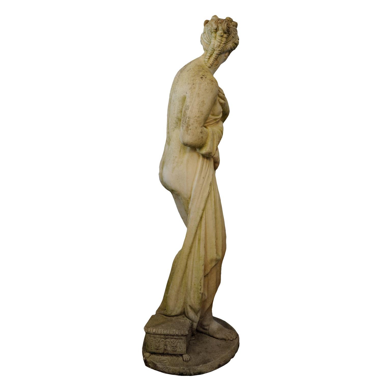 This is a very appealing large (two thirds life-size) midcentury composition neoclassical Figure of Venus leaving her bath, after the original by Antonio Canova. 

A lovely piece with great presence.
