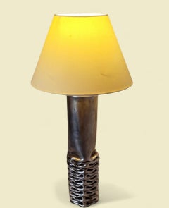 Grande lampe "Compression", attr. à Jacques Moniquet