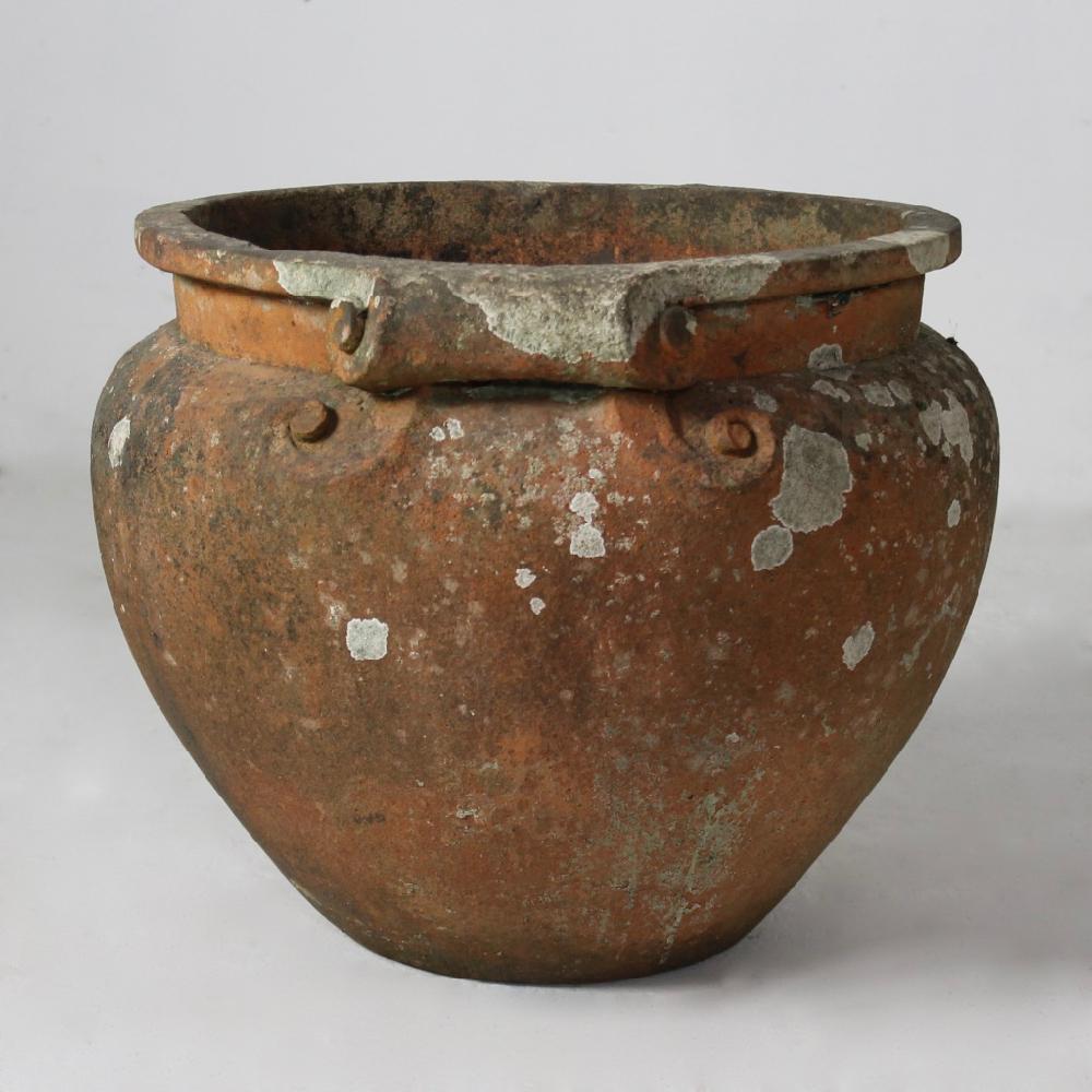 Arts and Crafts Large Compton Pottery Terracotta Scroll Pot