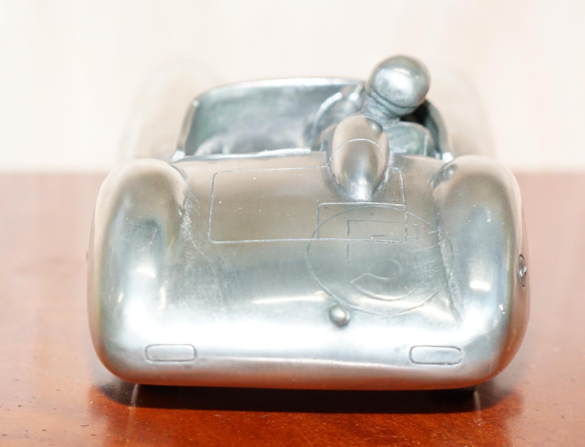 English Large Compulsion Gallery Pewter Aston Martin DBR1 1957-1959 Racing Car Le Mans
