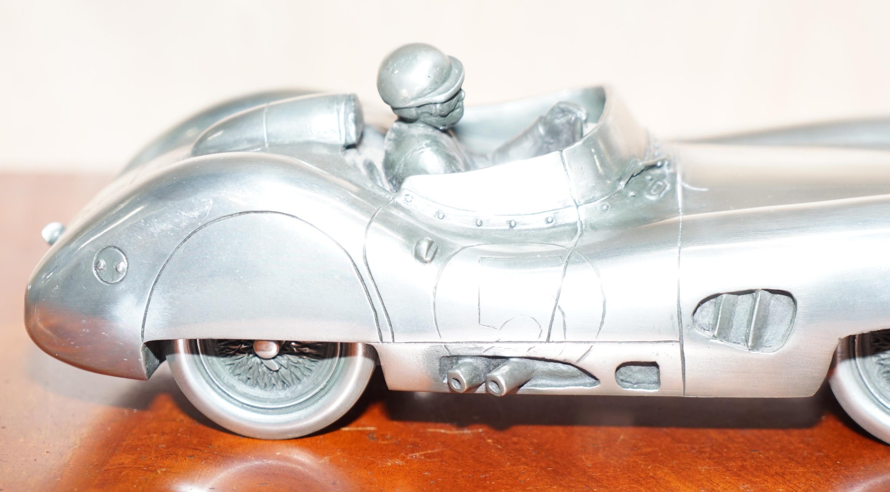 Hand-Crafted Large Compulsion Gallery Pewter Aston Martin DBR1 1957-1959 Racing Car Le Mans