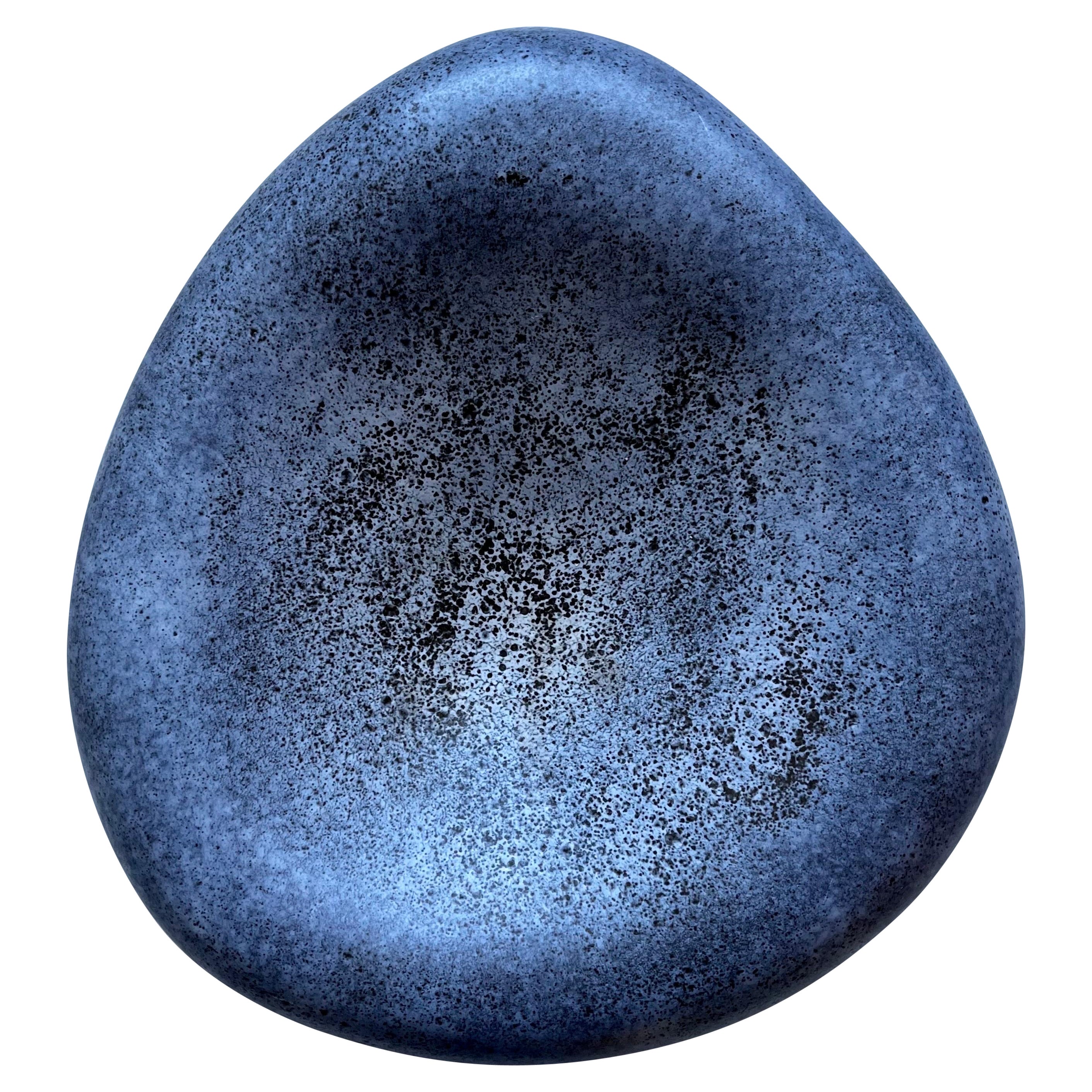 Large Concave Ceramic "Rock Shaped" Catchall / Vide-Poche, Artist Unknown For Sale