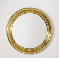 Large Concentric Brass Mirror, France 1950's
